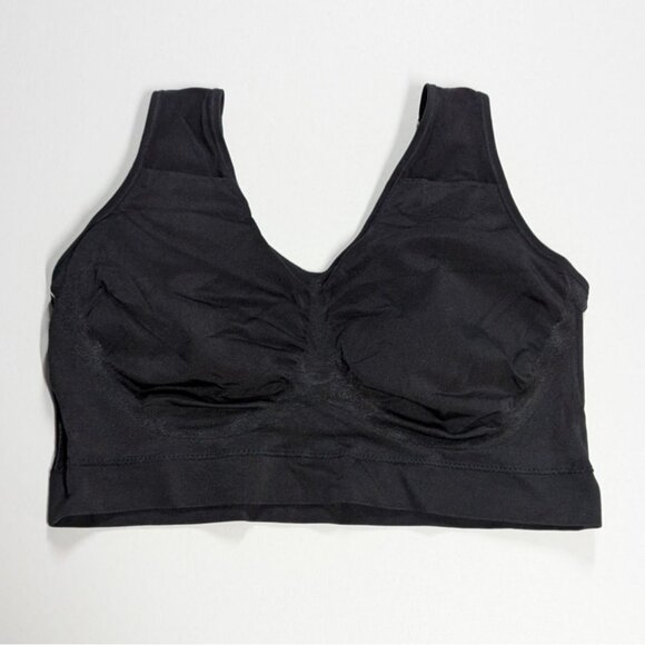 Truekind Everyday Throw-On Wireless Bralette 3XL 38DD/E 40D 42B 42C Black - Picture 8 of 8